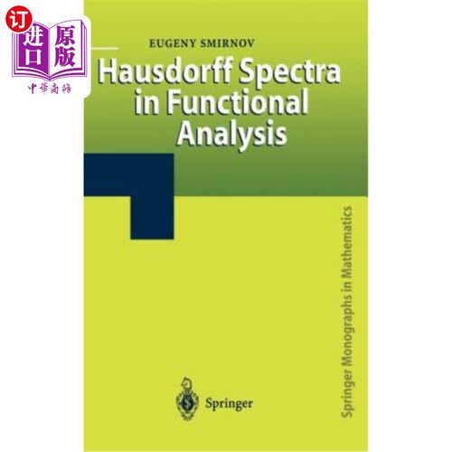 海外直订Hausdorff Spectra in Functional Analysis 泛函分析中的Hausdorff谱