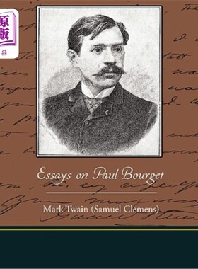 海外直订Essays on Paul Bourget 关于保罗·布吉的文章