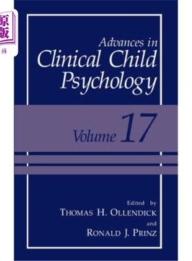海外直订医药图书Advances in Clinical Child Psychology 儿童临床心理学研究进展