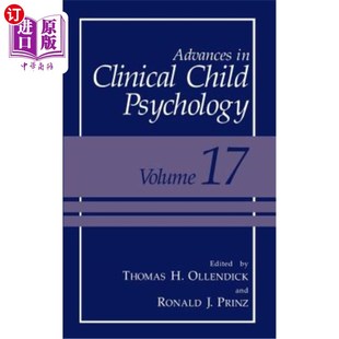 海外直订医药图书Advances in Clinical Child Psychology 儿童临床心理学研究进展