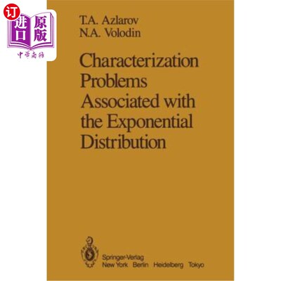 海外直订Characterization Problems Associated with the Exponential Distribution 与指数分布有关的表征问题