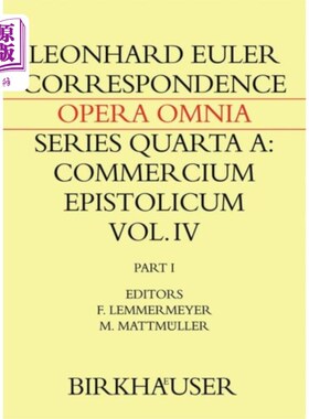 海外直订Correspondence of Leonhard Euler with Christian ... 欧拉与哥德巴赫的通信
