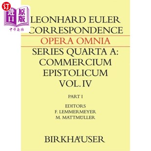 海外直订Correspondence of Leonhard Euler with Christian ... 欧拉与哥德巴赫的通信