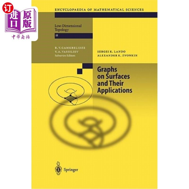 海外直订Graphs on Surfaces and Their Applications 曲面上的图及其应用