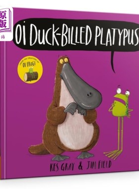 海外直订Oi Duck-billed Platypus Board Book 鸭嘴鸭嘴兽板书