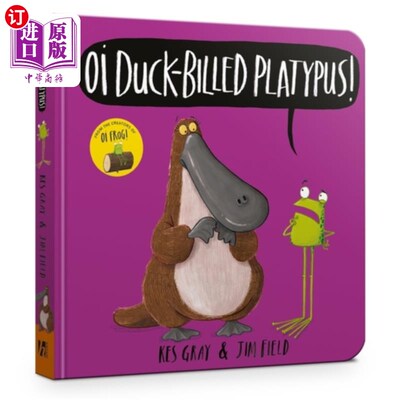 海外直订Oi Duck-billed Platypus Board Book 鸭嘴鸭嘴兽板书