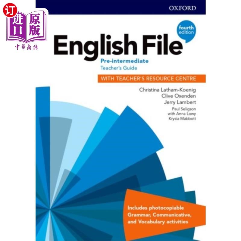 海外直订english file: pre-intermediate: teachers guide with