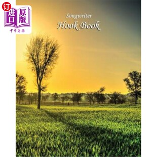 Green Field Sunset 海外直订Songwriter 词曲作者钩书 Book Cover 绿色田野日落封面 Hook
