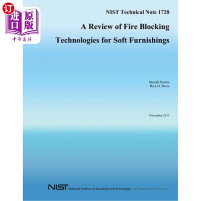海外直订A Review of FireBlocking Technologies for Soft Furnishings 软家具防火技术综述