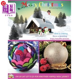 海外直订Merry Christmas & Coloring Book: Create a Fantasy Experience for Children Beauti 圣诞快乐彩绘书:为孩子们创