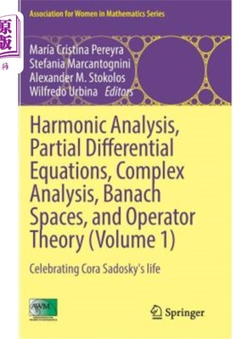 海外直订Harmonic Analysis, Partial Differential Equations, Complex Analysis, Banach Spac 调和分析，偏微分方程，复分