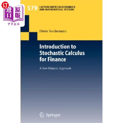 海外直订Introduction to Stochastic Calculus for Finance: A New Didactic Approach 金融随机微积分导论:一种新的教学方法