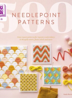 海外直订500 Needlepoint Patterns 500个针尖图案