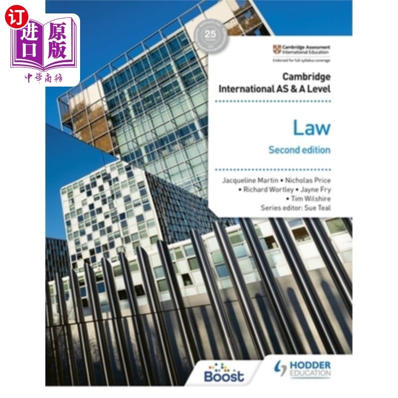 海外直订Cambridge International as and a Level Law Second Edition 剑桥国际一级法律第二版