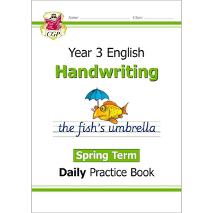 英国原版CGP教辅 新KS2手写日常练习书3年级春季学期 New KS2 Handwriting Daily Practice Book Year 3 Spring Term【中商原