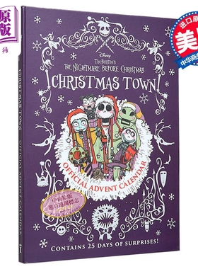 预售 蒂姆波顿圣诞夜惊魂圣诞倒数日历 25天惊喜 迪士尼动画电影周边英文原版 The Nightmare Before Christmas Advent Calendar