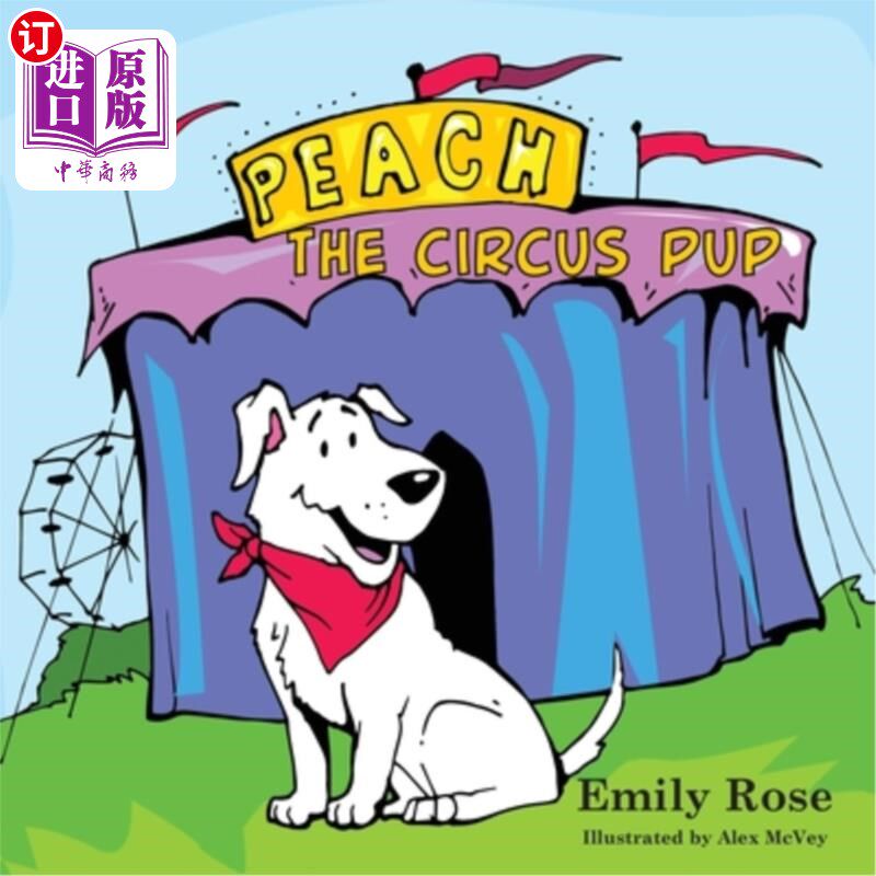 海外直订Peach the Circus Pup 马戏团小狗桃子