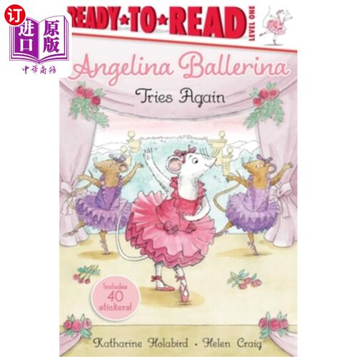海外直订Angelina Ballerina Tries Again: Ready-To-Read Level 1