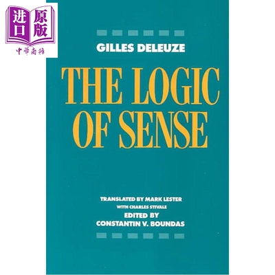 预售 意义的逻辑 修订版 吉尔 德勒兹 英文原版 The Logic of Sense Revised Gilles Deleuze【中商原版】