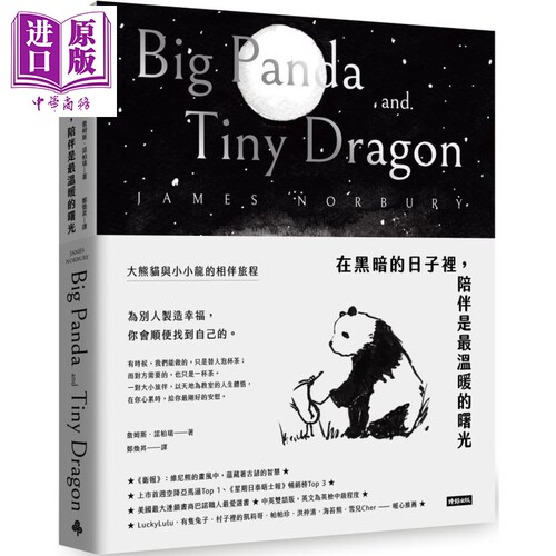 在黑暗的日子里 陪伴是最温暖的曙光 大熊猫与小小龙的相伴旅程 港台原版 James Norbury 时报出版【中商原版】