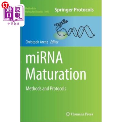 海外直订医药图书Mirna Maturation: Methods and Protocols Mirna成熟:方法和方案