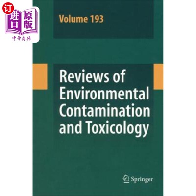 海外直订Reviews of Environmental Contamination and Toxicology 193 环境污染与毒理学综述