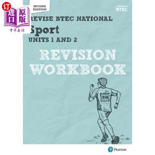 海外直订Pearson REVISE BTEC National Sport Units 1 & 2 R... 皮尔森修订BTEC国家体育单位1和2修订工作手册- 2023年和202