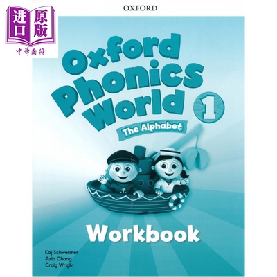 新版牛津自然拼读 Oxford Phonics World 1级别练习册 牛津自然拼读世界 英语零基础发音phonics自然拼读牛津OPW【中商原版】