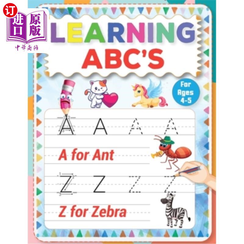 海外直订Learning ABC's: A Fun and Engaging Journey Through the Alphabet for Early Learne 学习ABC：早期学习者的有趣