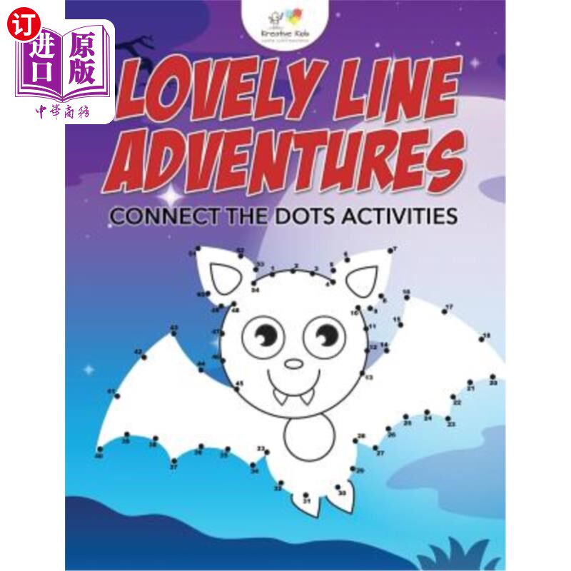 海外直订Lovely Line Adventures: Connect the Dots Activities 可爱的线冒险:连接点活动