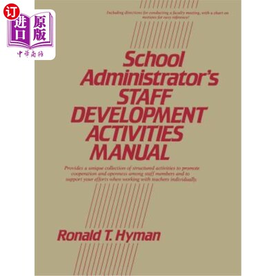 海外直订School Administrator's Staff Development Activities Manual 学校行政人员员工发展活动手册