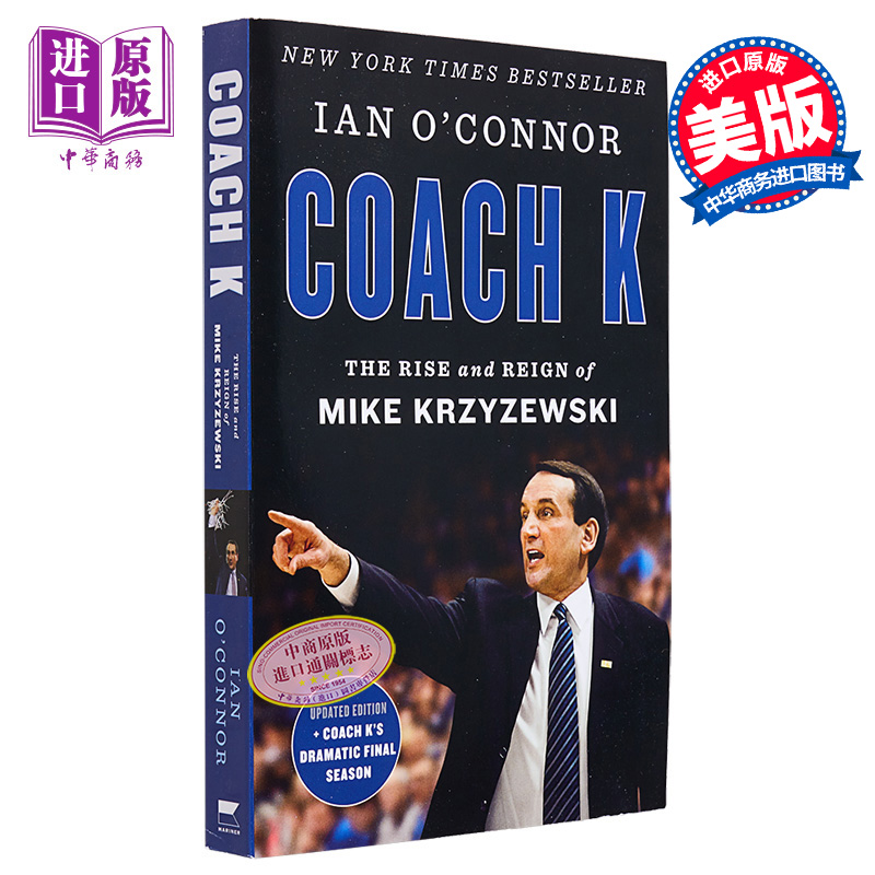 K教练 迈克 沙舍夫斯基的崛起和统治 Coach K The Rise and Reign of Mike Krzyzewski 英文原版 Ian OConnor【中商原版】