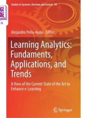 海外直订Learning Analytics: Fundaments, Applications, and Trends: A View of the Current  学习分析：基本原理、应用程