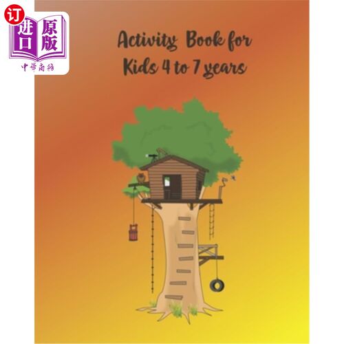 海外直订Activity Book for Kids 4 to 7: Activity Book with Colouring, Games and Drawing P 4 - 7岁儿童活动