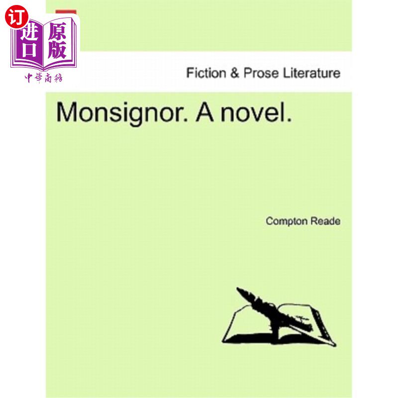 海外直订Monsignor. a Novel. 阁下。一本小说。