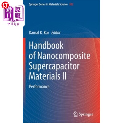 海外直订Handbook of Nanocomposite Supercapacitor Materials II: Performance 纳米复合超级电容器材料手册II：性能