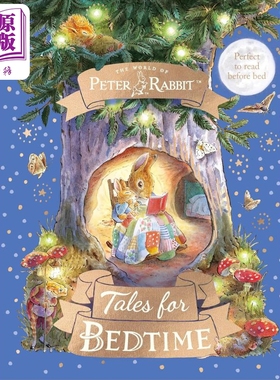 镂空书 彼得兔的睡前故事 Peter Rabbit Tales for Bedtime 英文原版 亲子读物 儿童绘本故事图画书 精装进口童书【中商原版?