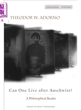 阿多诺 一个人能否在奥斯维辛以后活下去 Can one live after Auschwitz 英文原版 Theodor Adorno【中商原版】