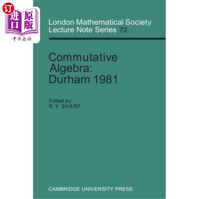 海外直订Commutative Algebra: Durham 1981 交换代数：达勒姆1981