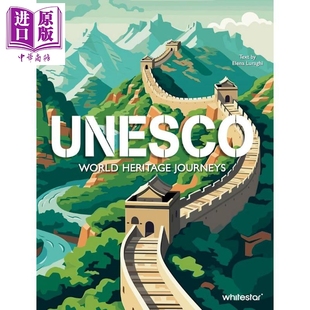 聯(lián)合國教科文組織： World 預(yù)售 進(jìn)口藝術(shù) Heritage Journeys 世界遺產(chǎn)之旅 UNESCO 中商原版