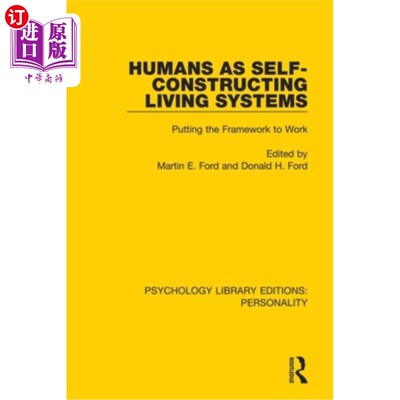 海外直订Humans as Self-Constructing Living Systems: Putting the Framework to Work 人类作为自我建构的生命系统:将框架