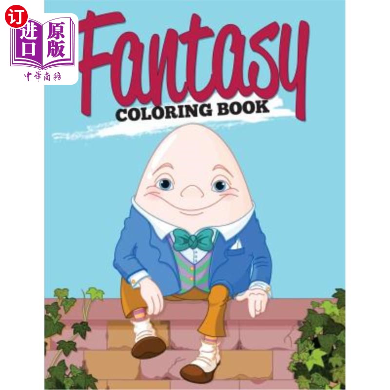 海外直订fantasy: coloring book 幻想:彩色书