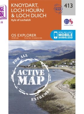 海外直订Knoydart, Loch Hourn and Loch Duich Knoydart, houn湖和Duich湖