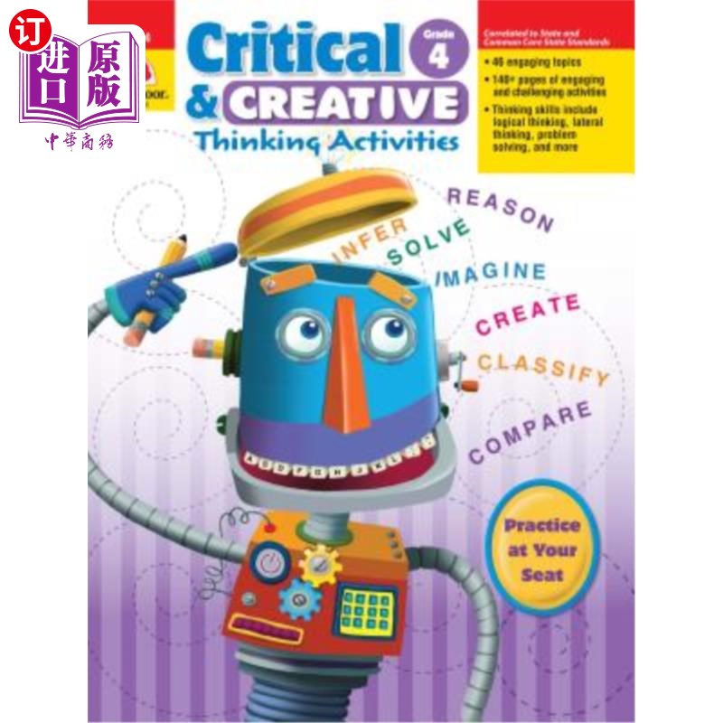 海外直订Critical & Creative Thinking ACT Grade 4 批判性与创造性思维法案四年级