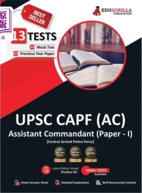海外直订UPSC CAPF AC (Assistant Commandant) Paper-1 Exam 2023 (English Edition) - 10 Ful 2023年CAPF