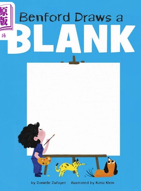 现货 本福德留下的空白 Katia Klein Benford Draws a Blank 英文原版 儿童绘本 故事图画书 精装绘本 进口儿童读物【中商原版】