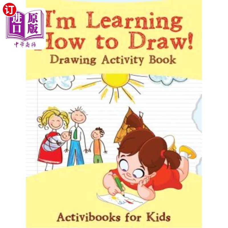 海外直订I'm Learning How to Draw! Drawing Activity Book 我正在学习如何画画!绘画活动手册