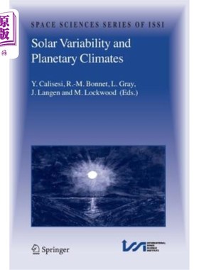 海外直订Solar Variability and Planetary Climates 太阳变率与行星气候