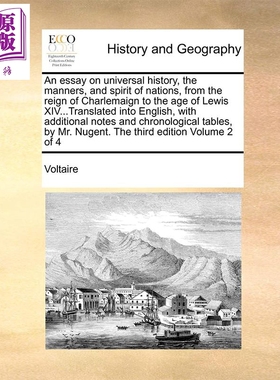 现货 风俗论 第三版 卷2 伏尔泰 豆瓣高分 英文原版 Nations Vol 2 Voltaire【中商原版】