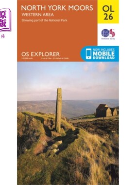 海外直订North York Moors - Western Area 北约克荒原-西部地区